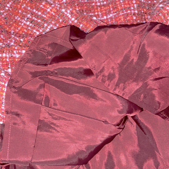 Elevenses by Anthropologie pink flare skirt tweed wool blend size 6 - Picture 10 of 10